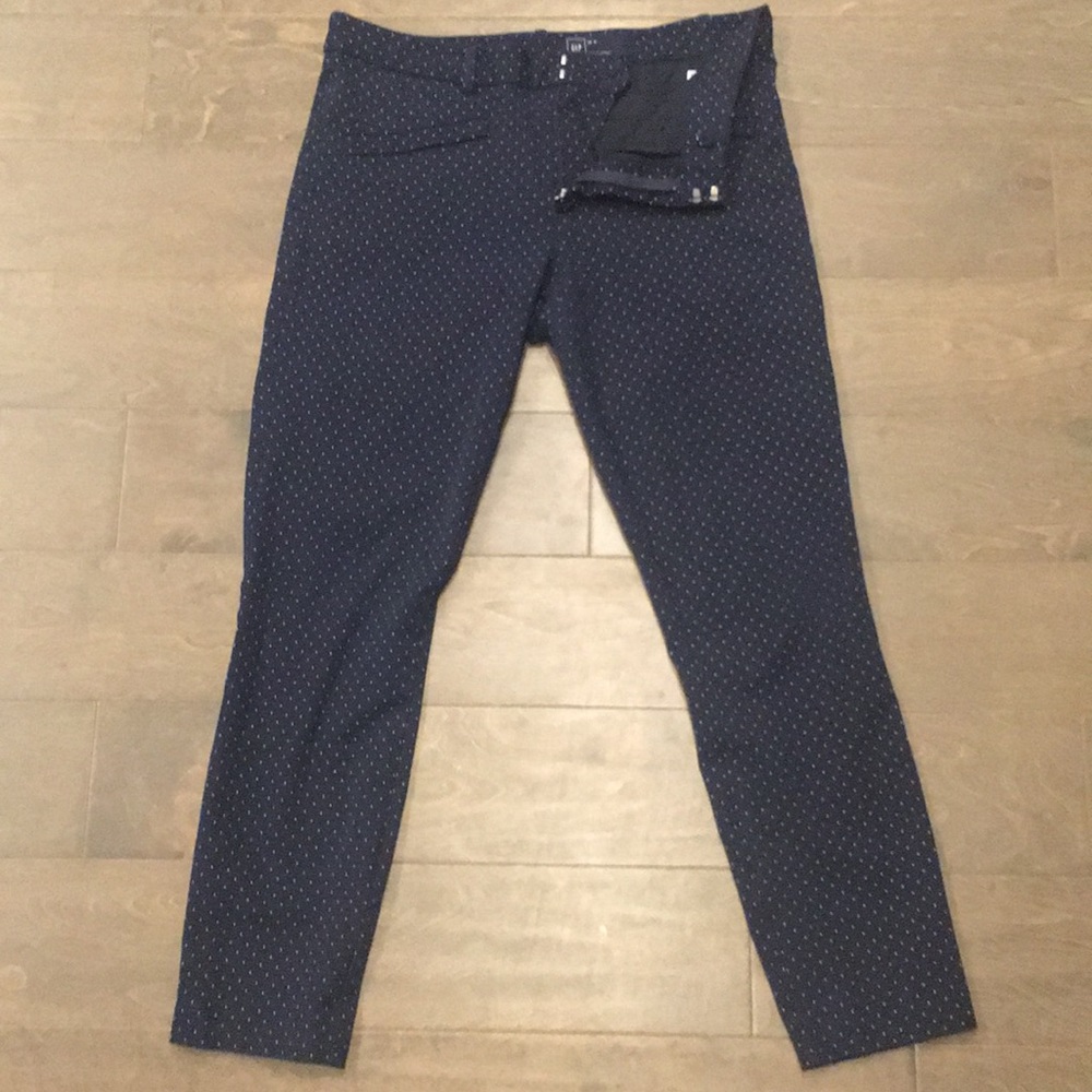 Polka dot gap skinny ankle pants